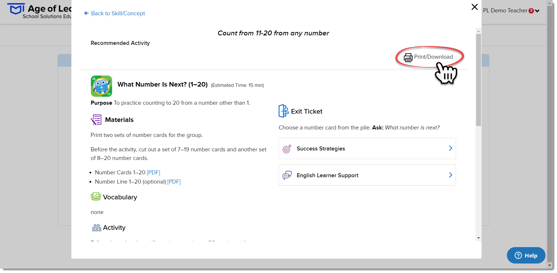 Count from 11-20 from any number print.png